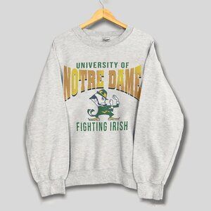 1998 University of Notre Dame Fighting Irish Sweatshirt, Retro NCAA Football Tee